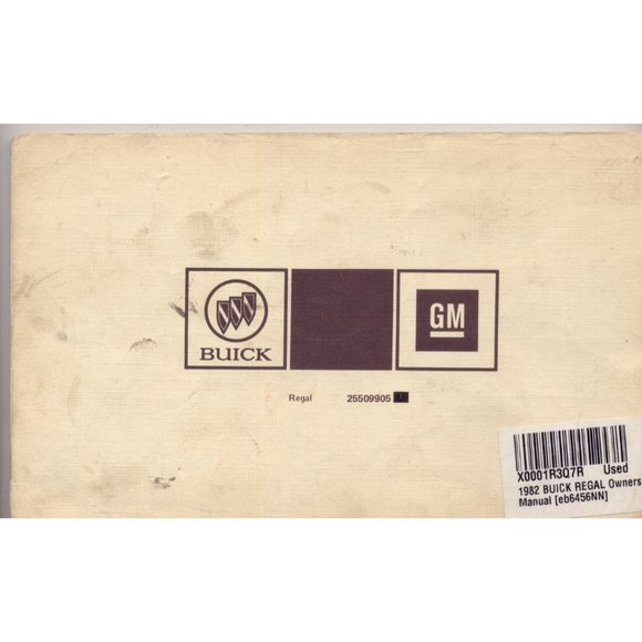 VINTAGE ORIGINAL 1982 BUICK REGAL OWNER'S MANUAL, COMPLETE - Picture 2 of 4